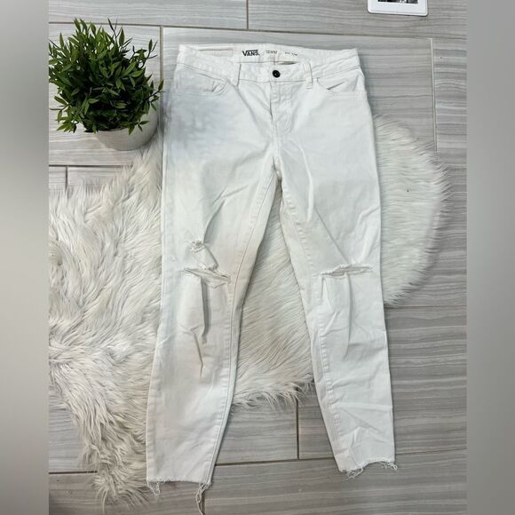 Vans White Distressed Skinny Jeans - Picture 7 of 14